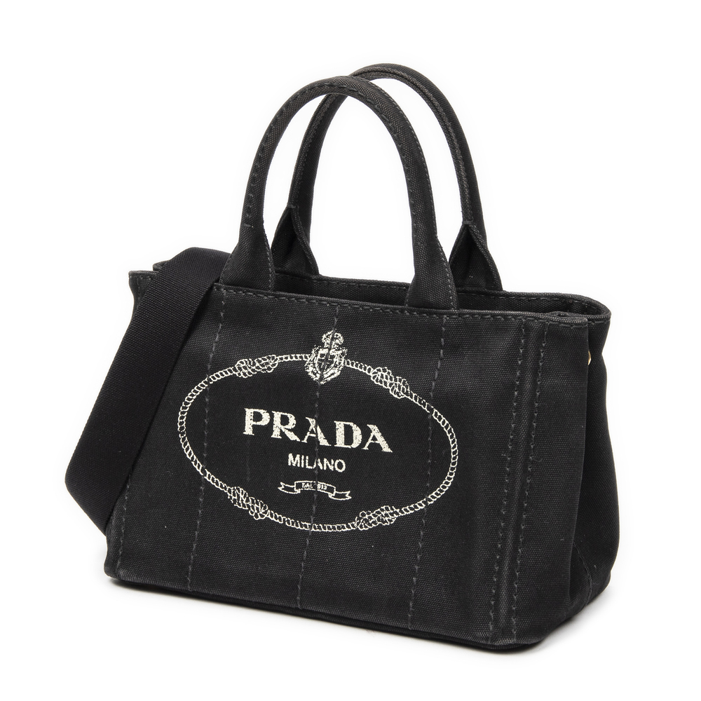 Prada Small Canapa Tote - Picture 2 of 10